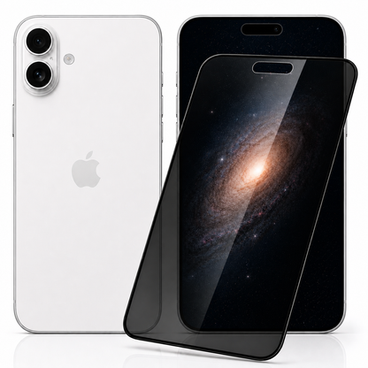 Equipdo iPhone 16 Plus Sichtschutz Panzerglas Privacy