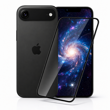 Equipdo iPhone Air Panzerglas Full cover schwarzer Rand