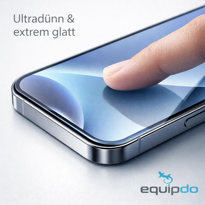 iPhone 16 Pro Panzerglas aus chemisch gehärteten Glas