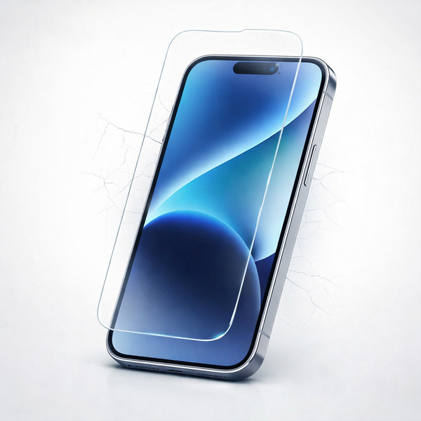 iPhone 16 Pro Panzerglas aus chemisch gehärteten Glas